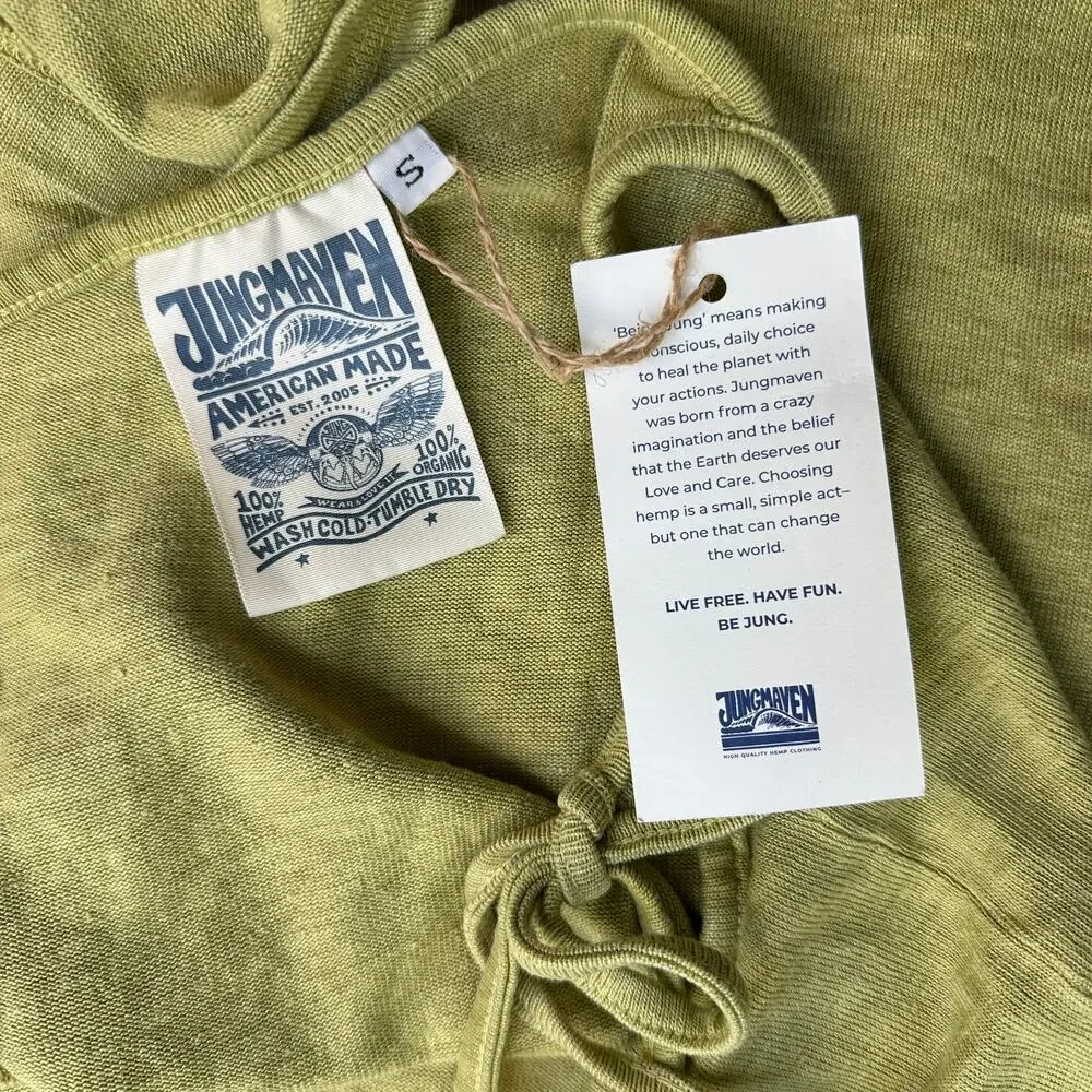 Jungmaven Sespe Short Romper Size Small Margarita Green 100% Hemp NWT - Picture 6 of 16